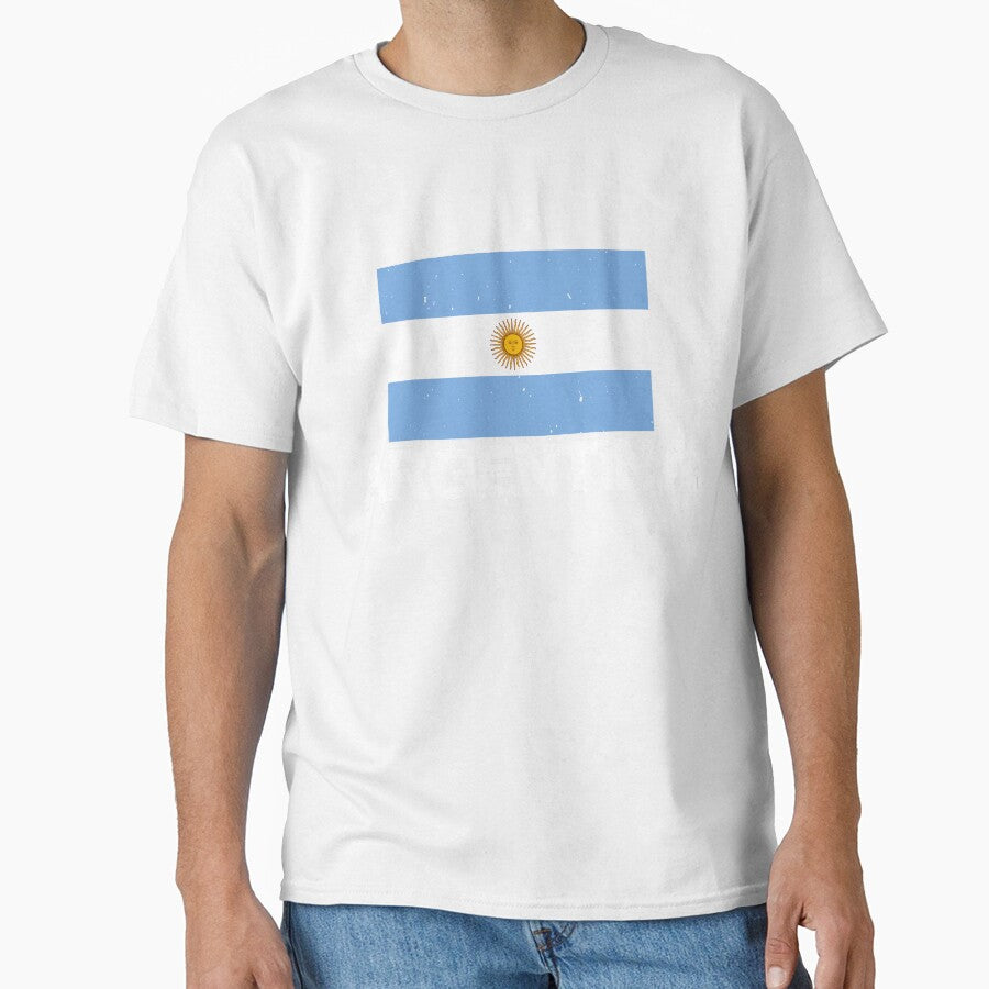 Argentina Flag T-Shirt for Men and Women by AllStarMerch