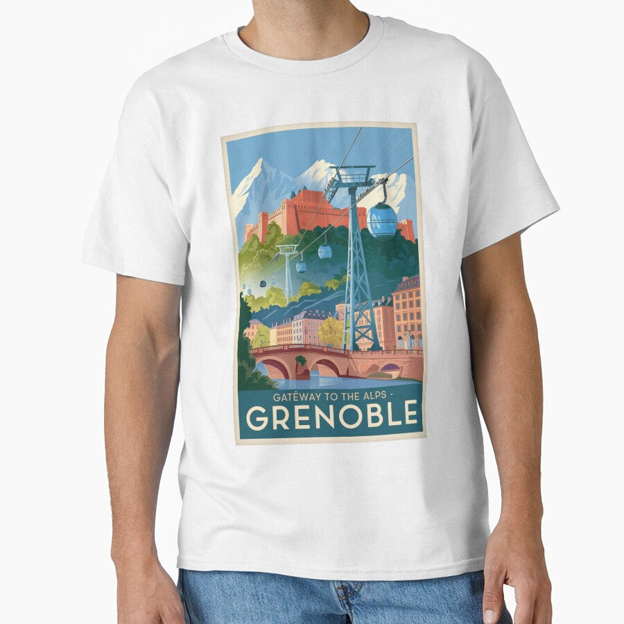 Grenoble Vintage Travel Poster by TravelerRat