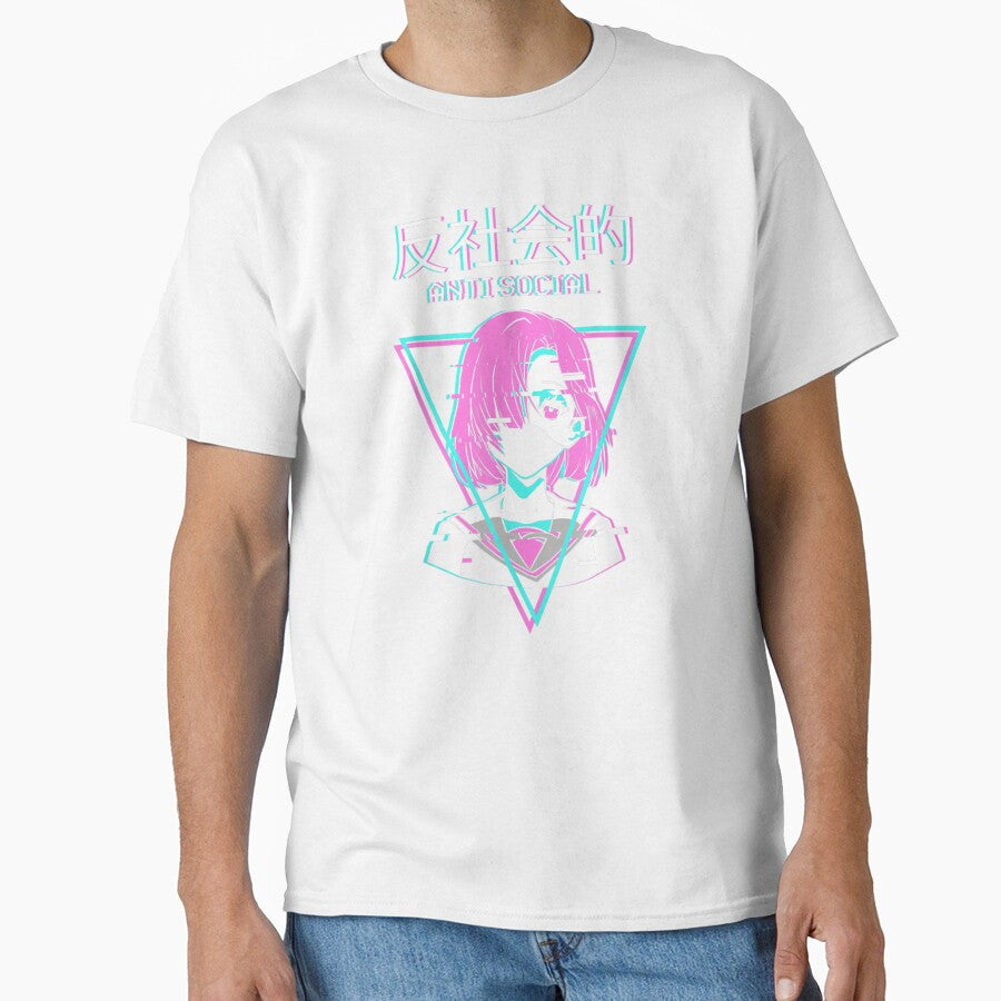 Antisocial Vaporwave Anime Girl Japanese Indie Alt Aesthetic by BrianLangley2