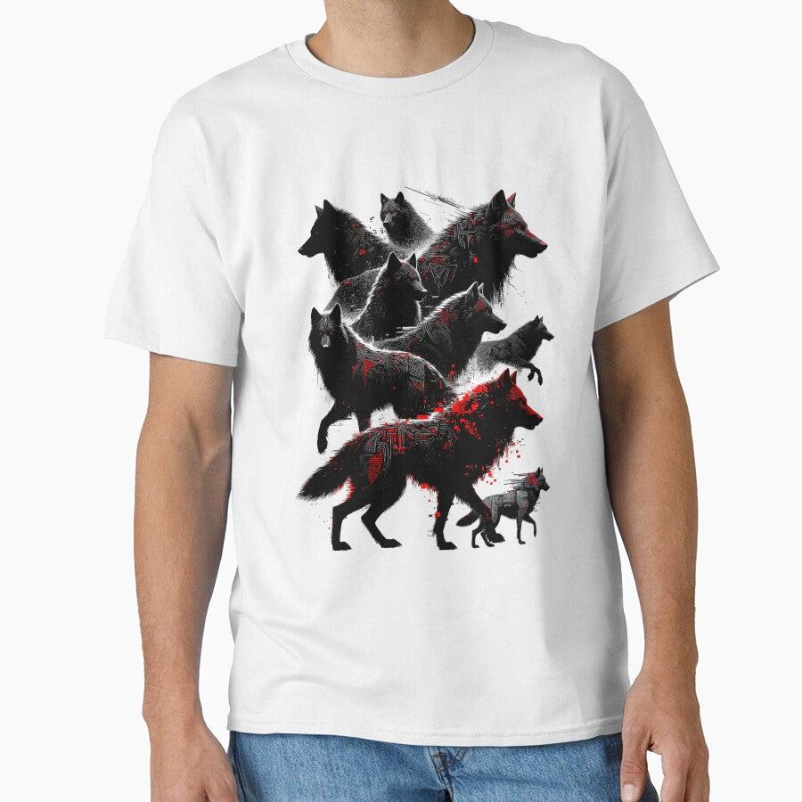 Neo-Tribal Glitch Wolf Pack by TommySpark
