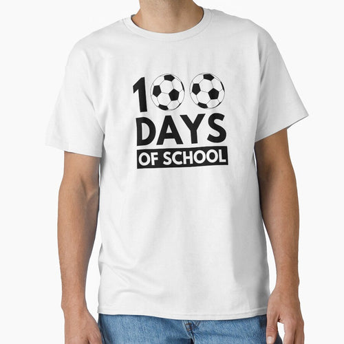 100 Days Of School cool soccer player Teacher student by snowry
