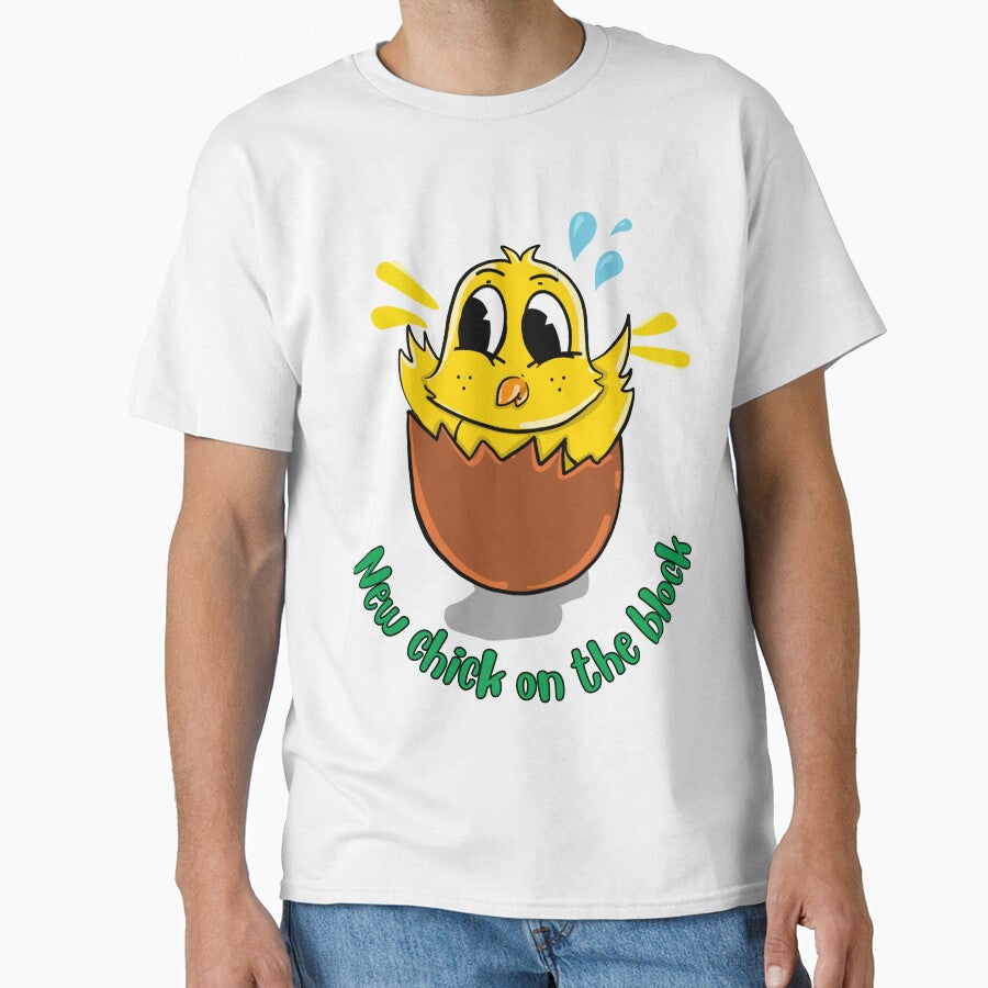 New chick on the block baby onesie by Belle Treasure Chest by Luetta  Stuger- Fleming