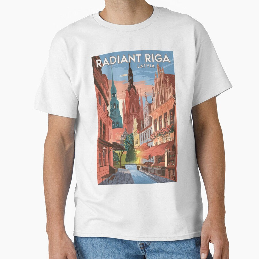 Riga Vintage Travel Poster by TravelerRat