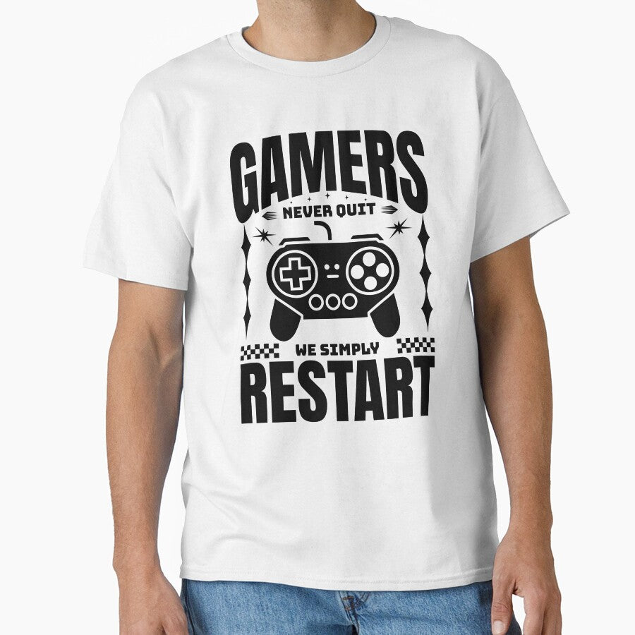 Gamer Never Quit Neon Retro Controller - Gaming Motivation by Abaseen