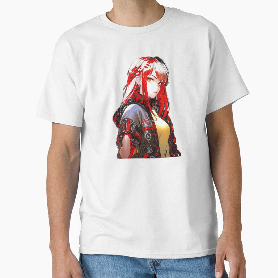 Red Black Futuristic Waifu Style by AnimDream