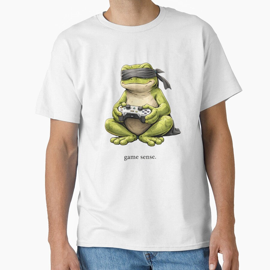 Game Sense – Blindfold Gamer Frog by VireonTees