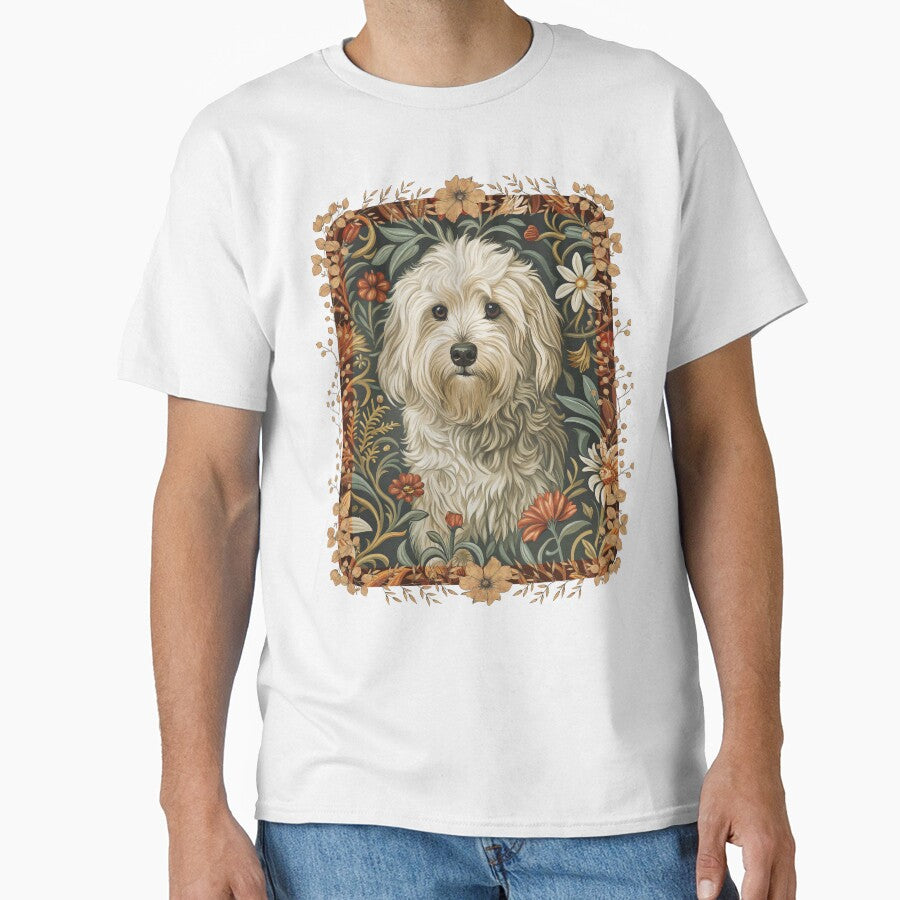Cute White Shaggy Dog Havanese or Maltese by AntiqueImages