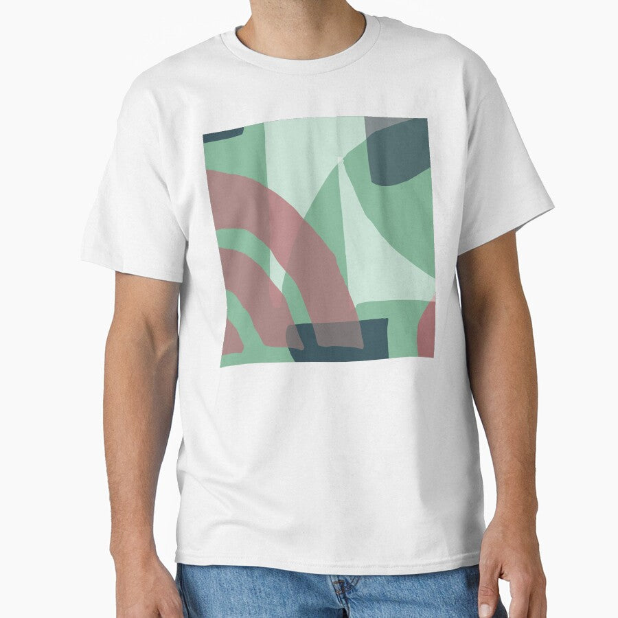 Mid-Century Modern in Minty Green and Mauve-Pink Pattern by DEC02