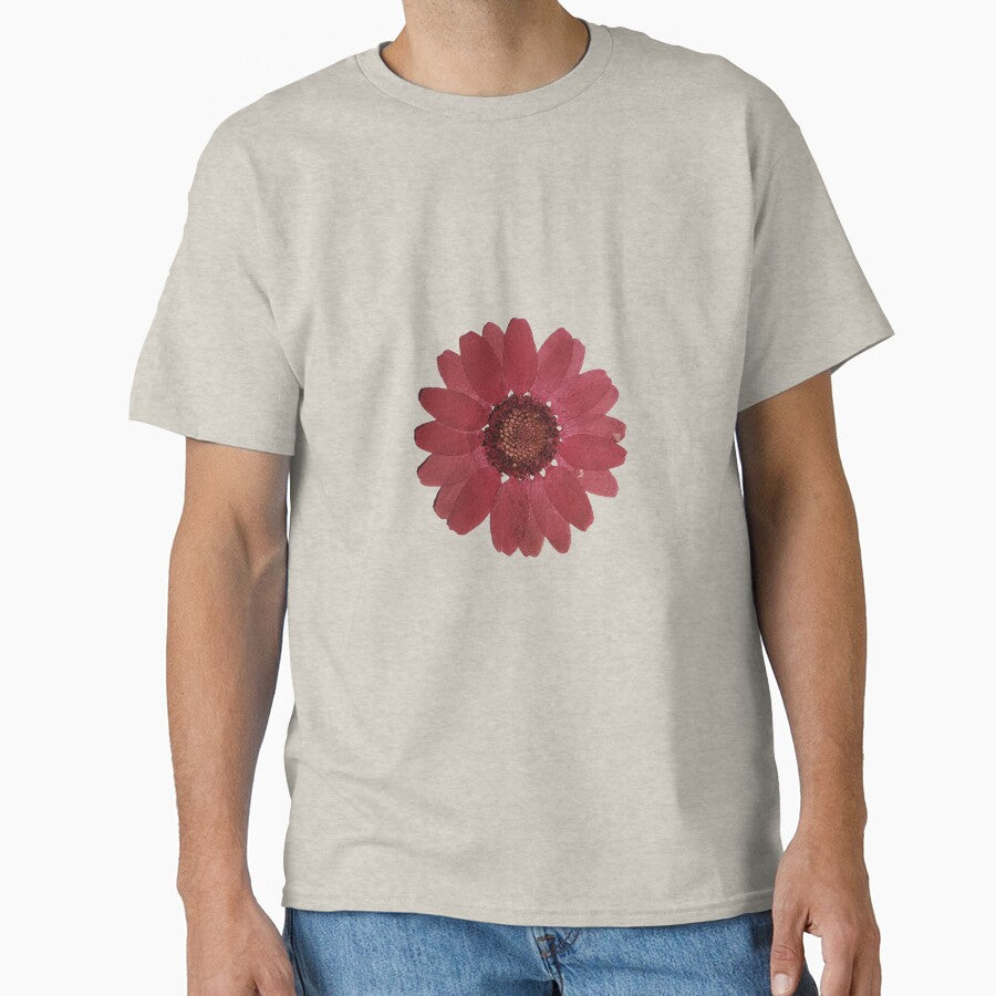 Pressed Red Daisy Botanical Flower sticker by sanjana8504