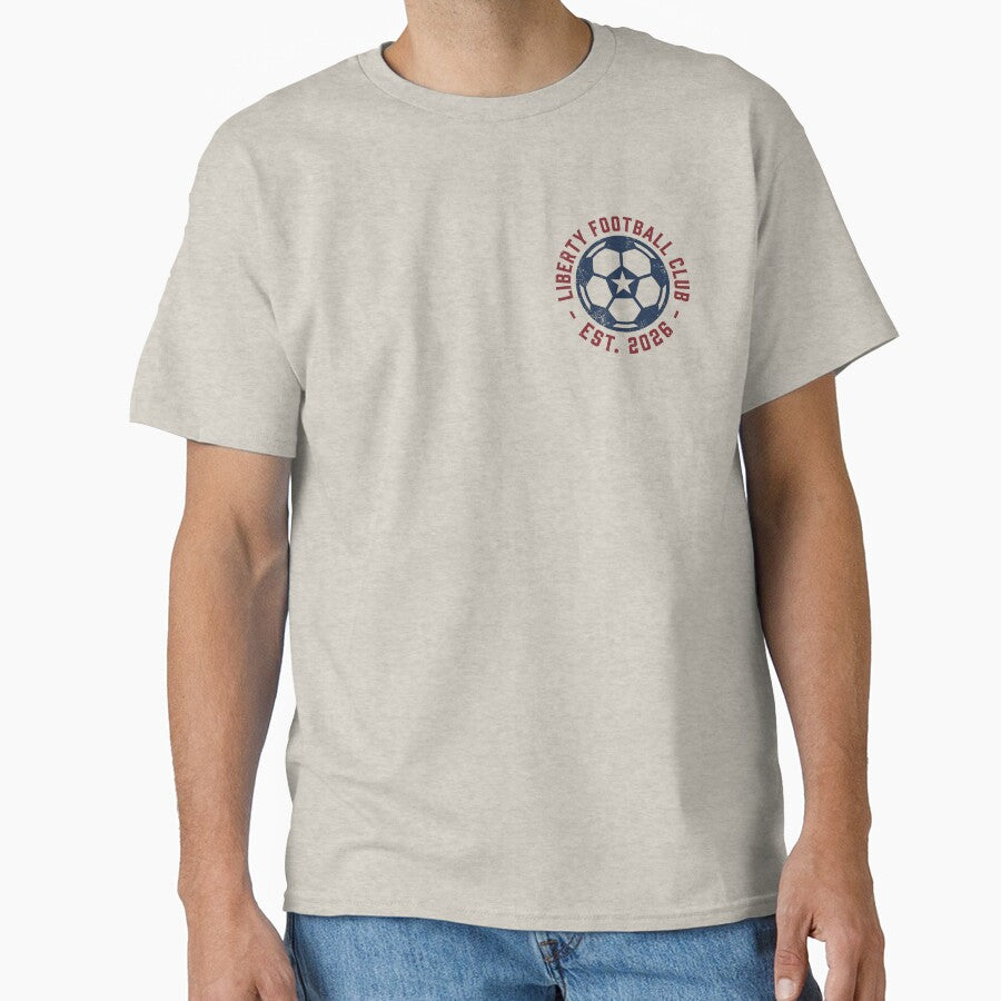 Liberty Football Club Vintage Badge - USA 2026 Soccer Logo by HappySproutArt