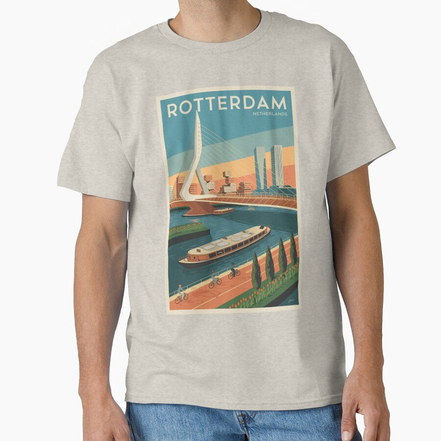 Rotterdam Vintage Travel Poster by TravelerRat