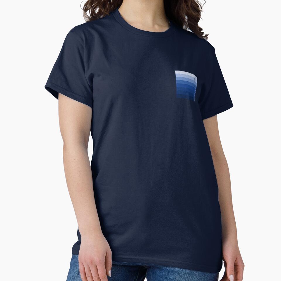 Simple design with shades from light blue to dark blue ocean colors by Cherevan