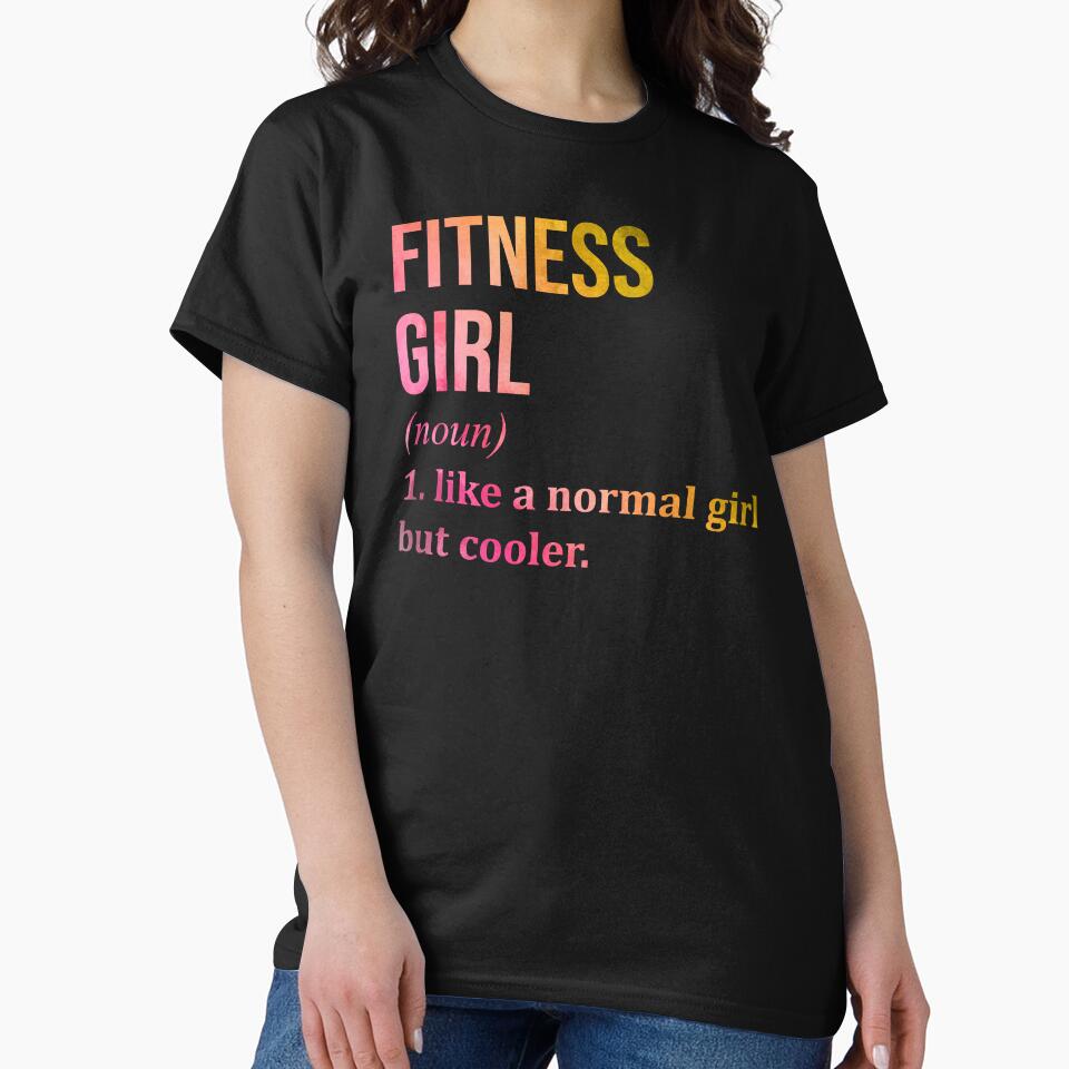 Fitness Girl Definition in Watercolor by XCIV