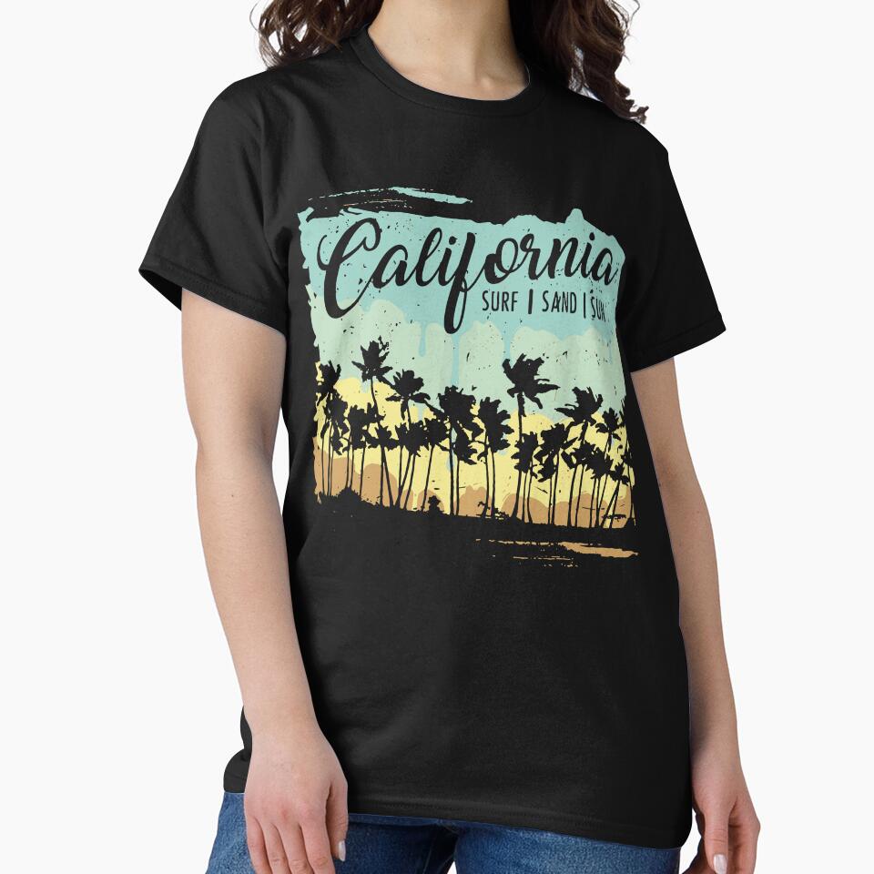 California Surfing Beach Summer Vintage by ShaneGuzman