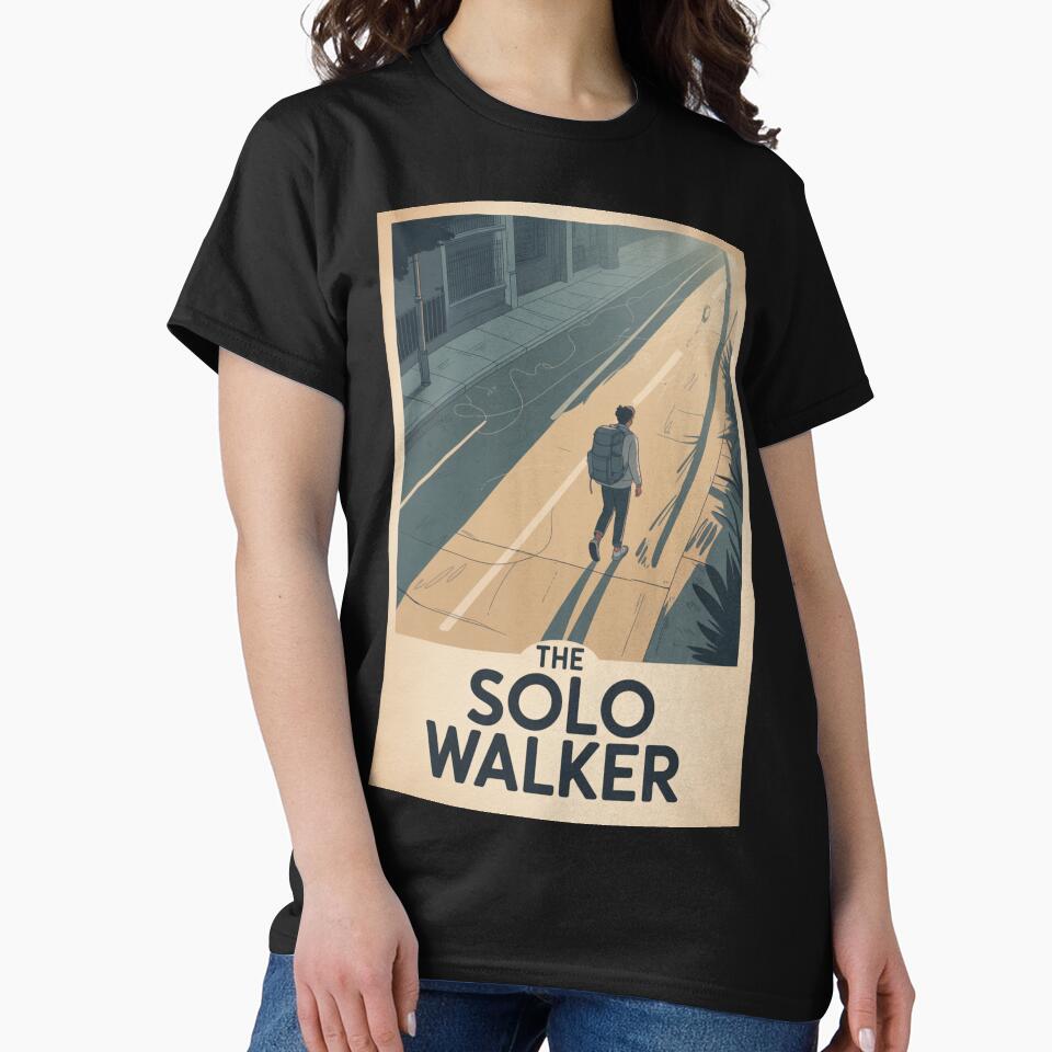 The Solo Walker – Solo Travel Personality Sticker & Poster by TheChaosDesign
