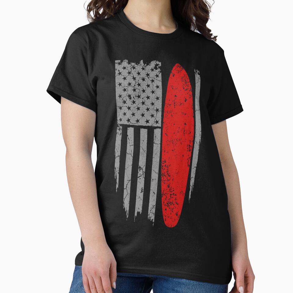 Surfing American Flag by GeniusDesignArt