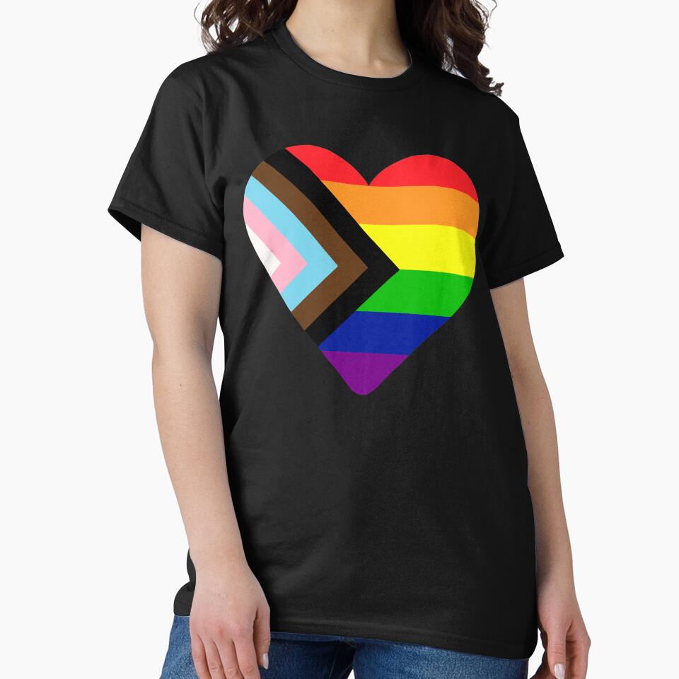 Progress Pride Flag Heart by NYXFN