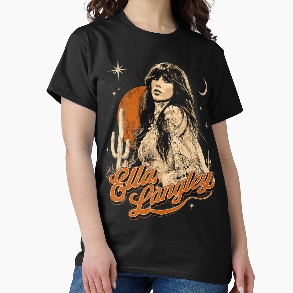 Desert Country Singer Retro Western Portrait Classic T-Shirt by bluither