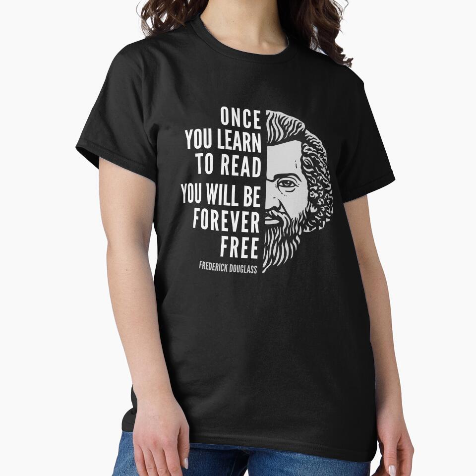 Frederick Douglass Inspirational Quote: Once You Learn To Read by Elvin Dantes