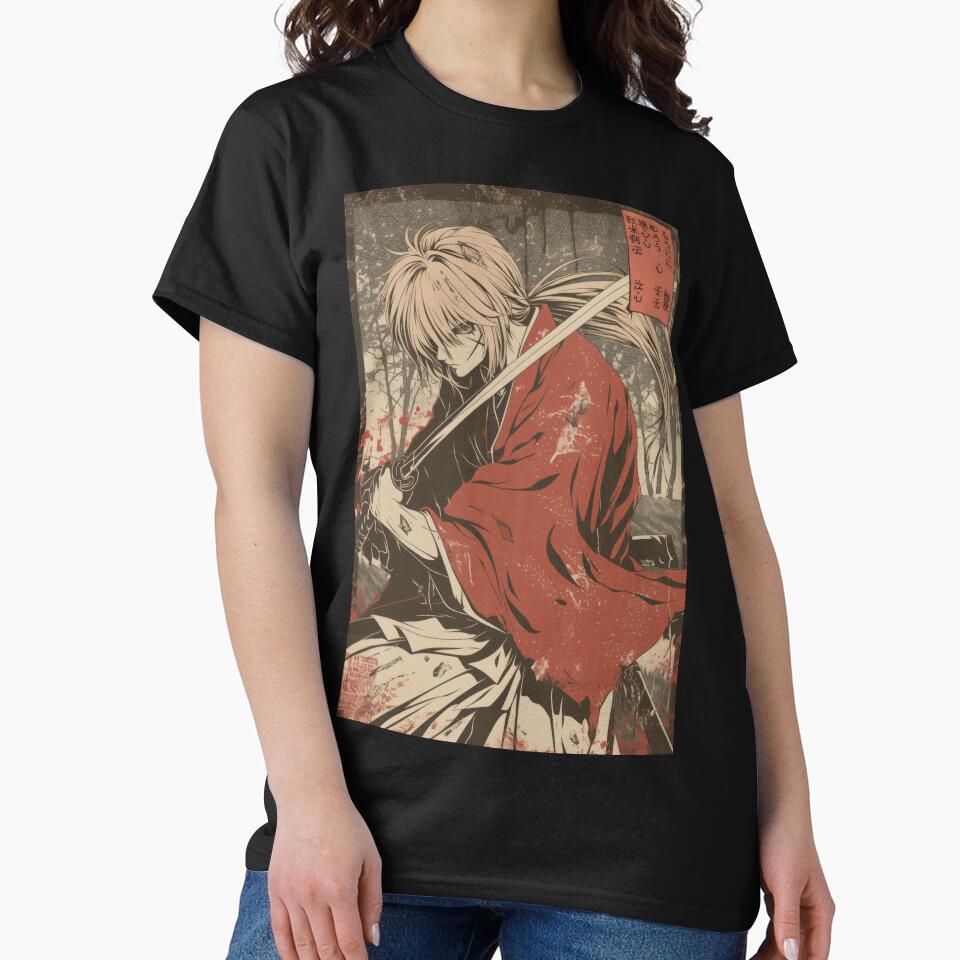 Kenshin Vintage Poster by AnimeArsenalPrints