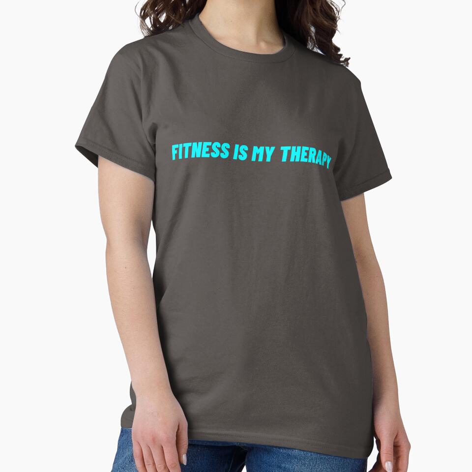 Fitness is My Therapy - Inspirational Fitness Quote by Mugfulmomentz