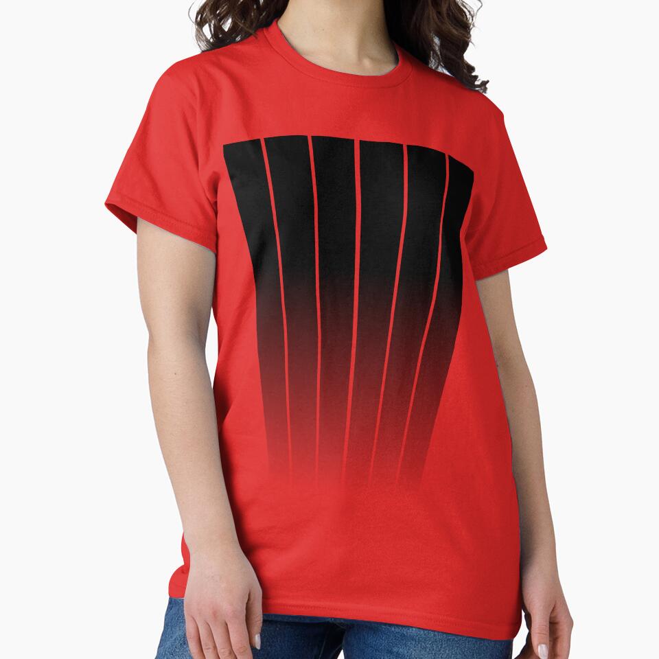 MINIMALIST GEOMETRIC VERTICAL LINES DESIGN - BLACK by CuPensky