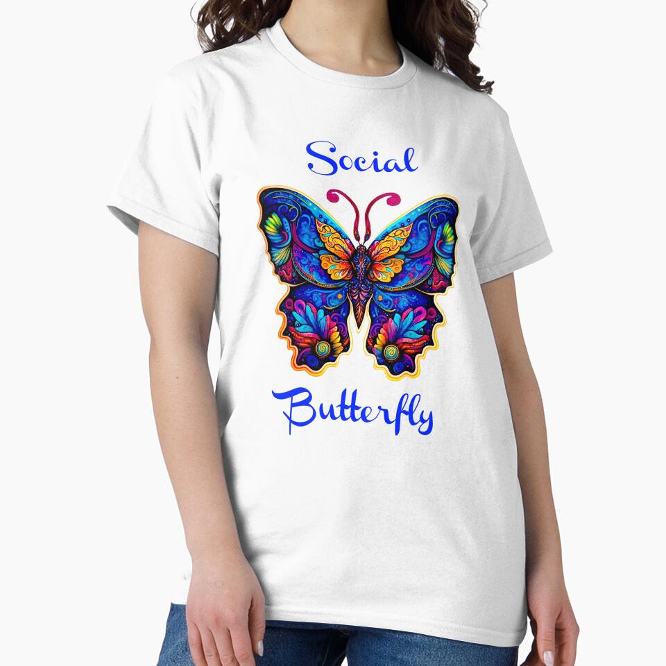 Colorful extrovert Social Butterfly by Atteestude
