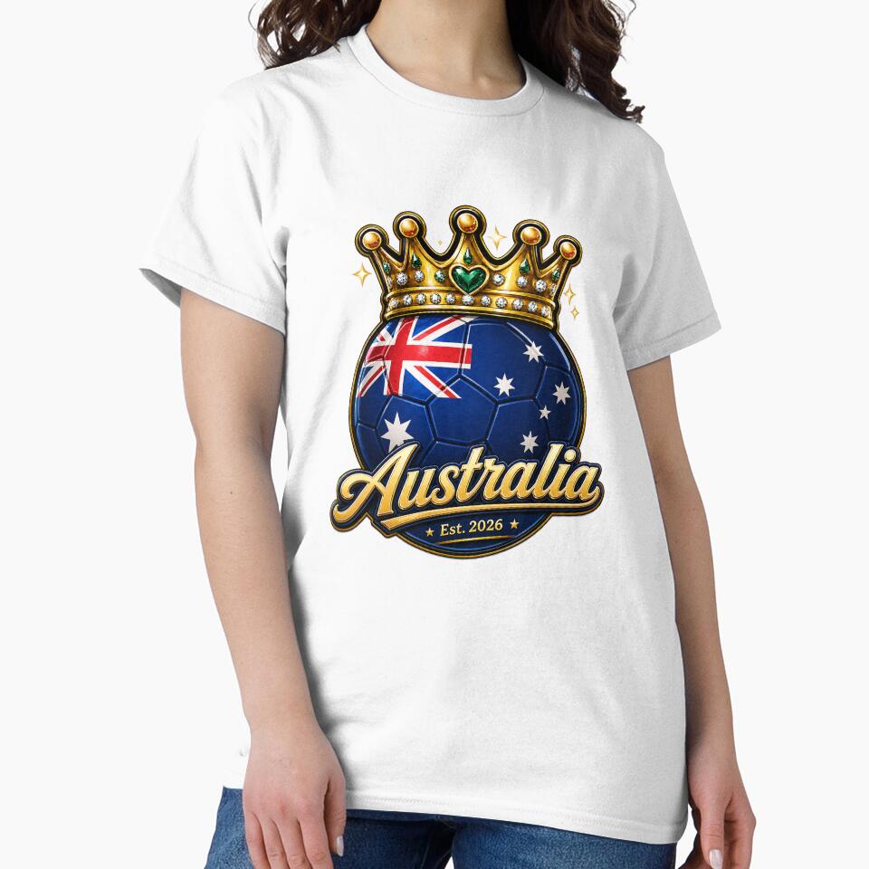 Australia flag Crowned Soccer Ball by QuiteOrbit