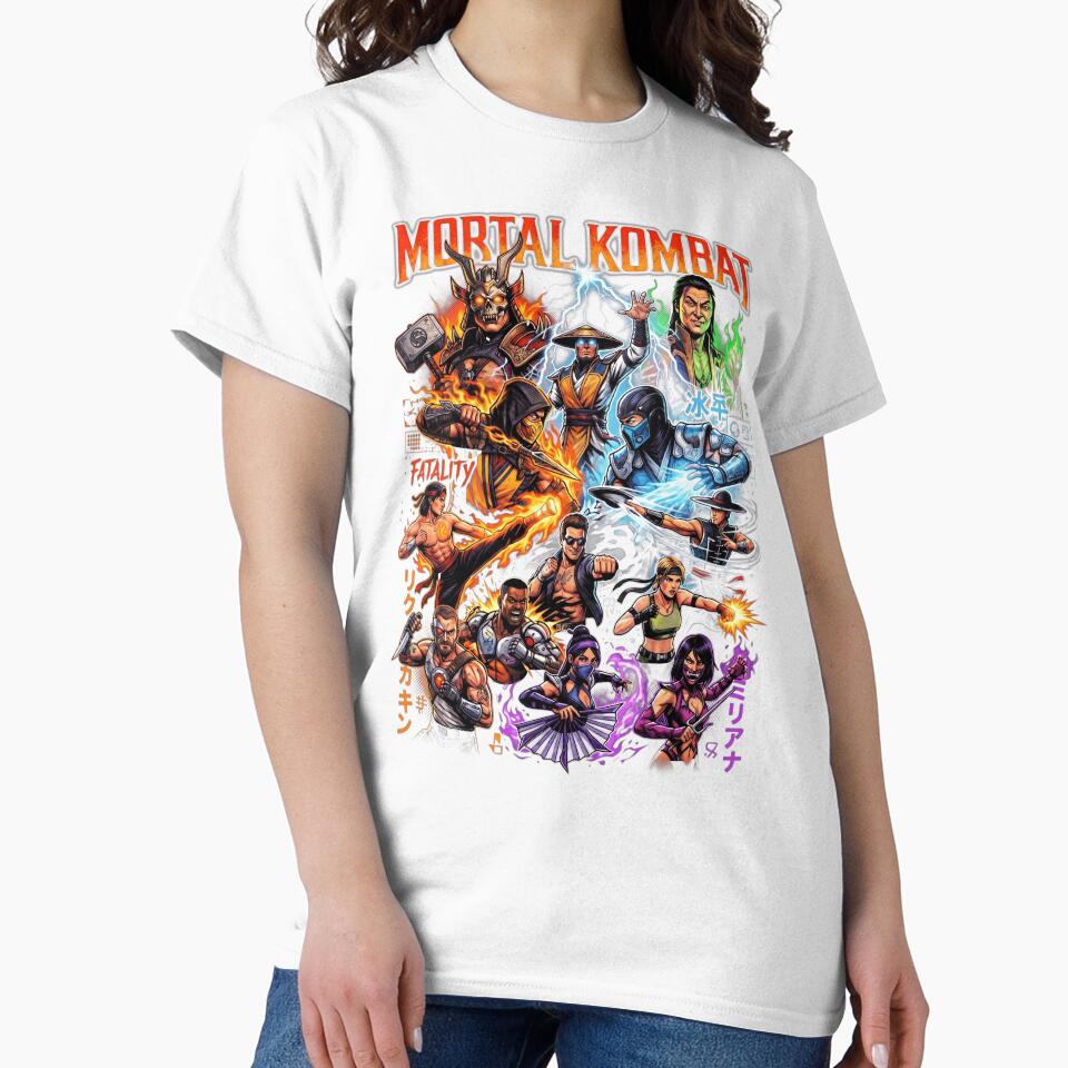 Mortal Kombat Fatality Retro Arcade Fighting Game Character by jinajinawoodood