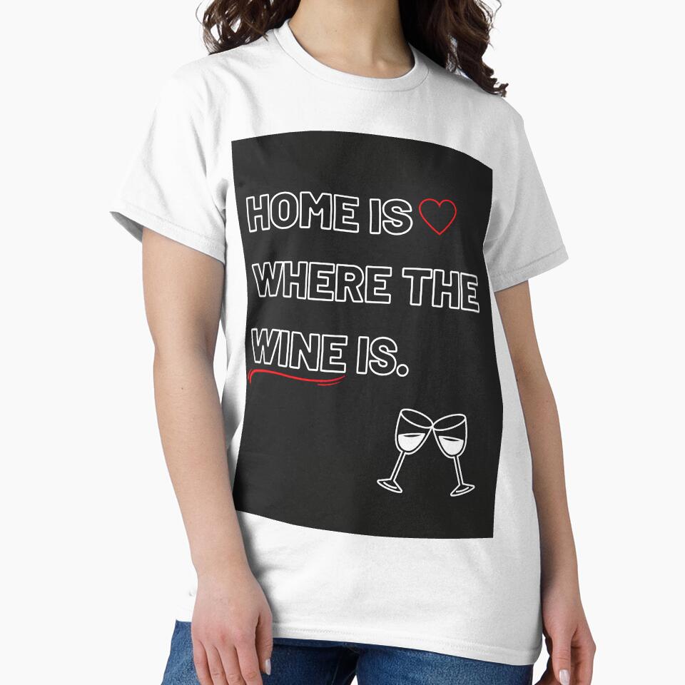 Home is where the wine is, funny wine jokes by ImaginAI