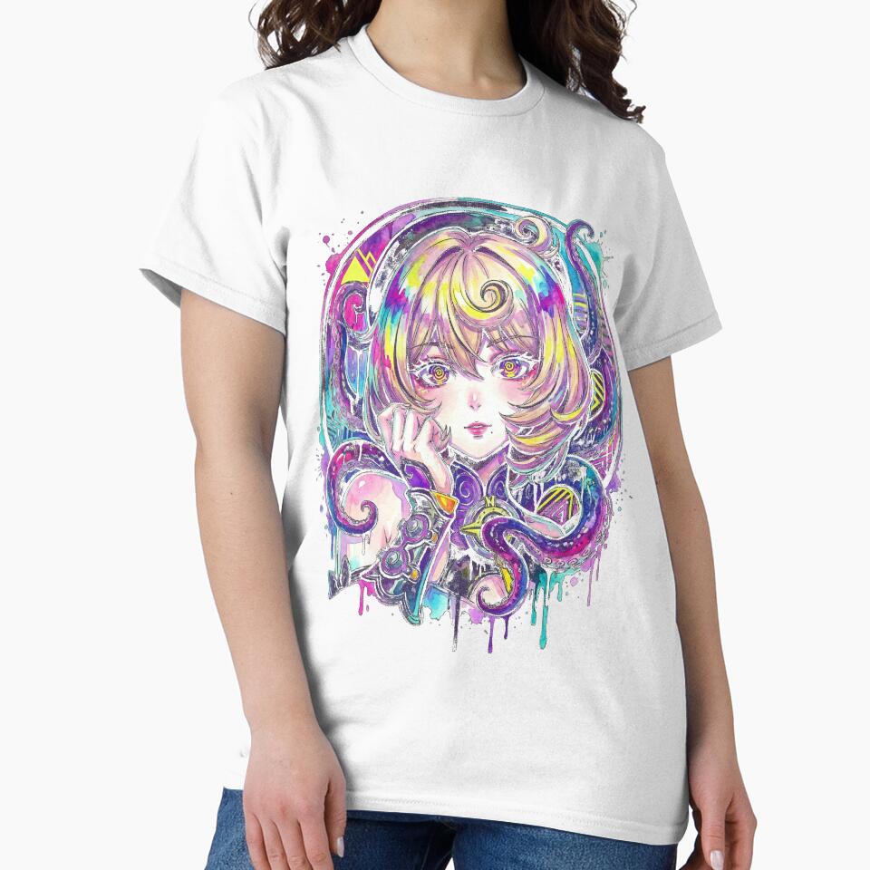 Zenless Zone Zero Yidhari Murphy Puffy Sleeves Black Shorts Vaporwave by Senpaiwaves