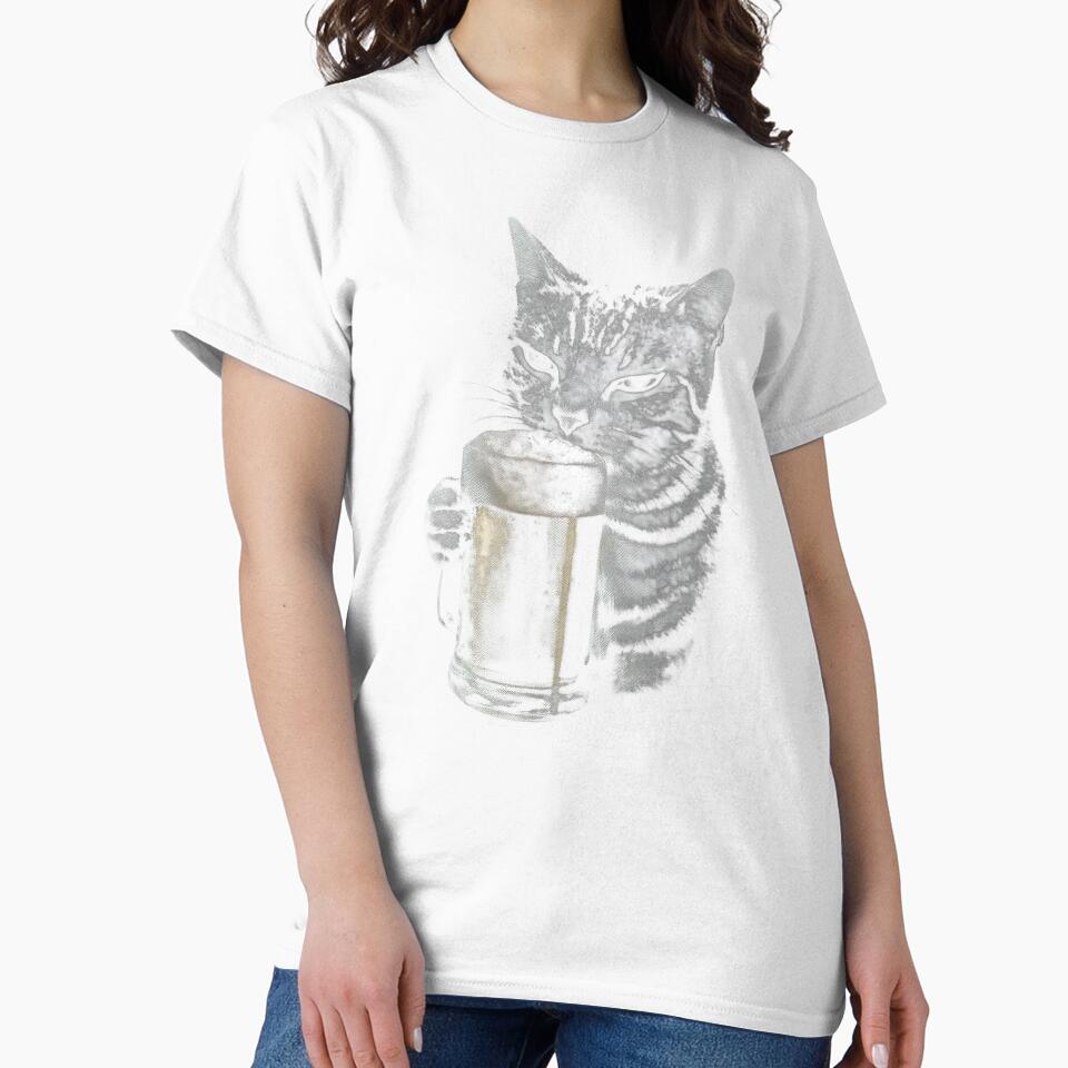Cat drinking beer y2k by LiuTiuuu