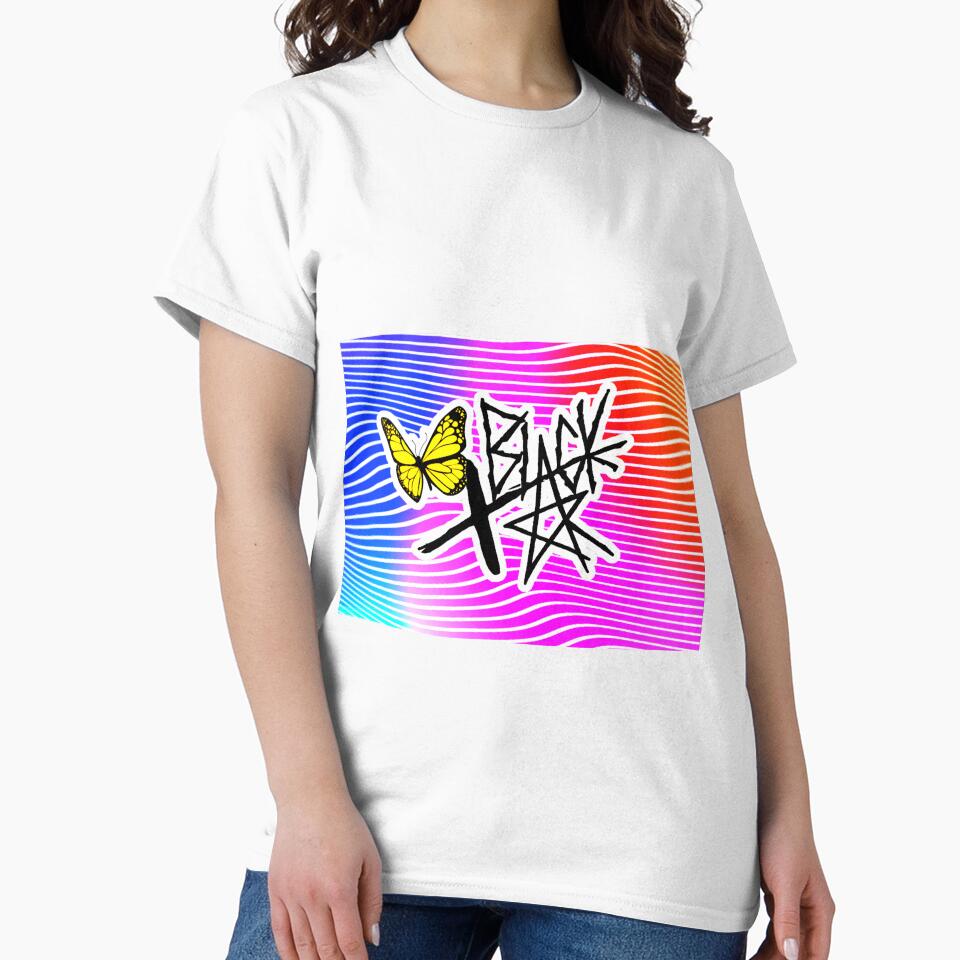 xBLACKSTAR FADED WAVY ORANGE AND BLUE STRIPES by xBLACKSTAR