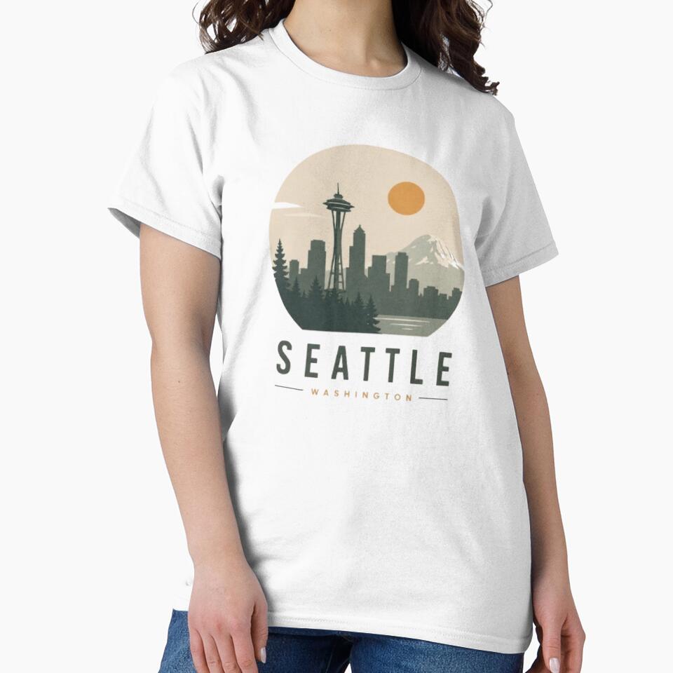 Seattle, Washington Apparel - Tshirt, Sweatshirts, Long Sleeve, Hats, Stickers by projectbadass