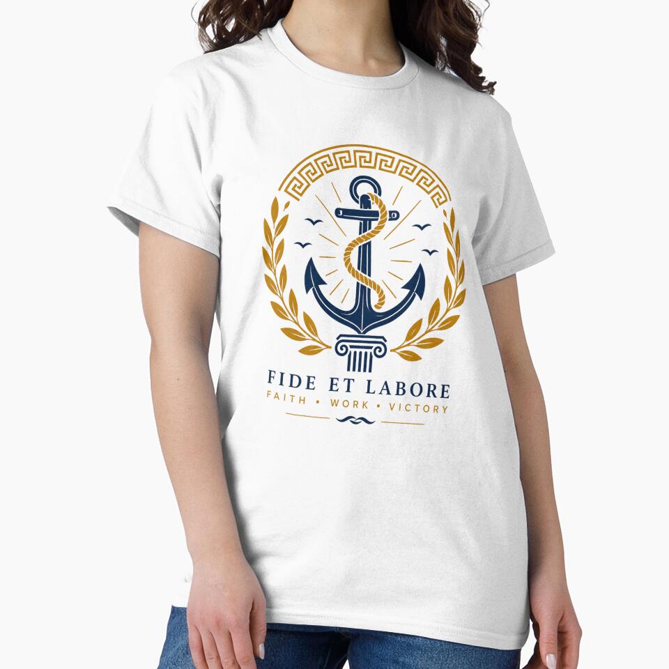 Fide Et Labore Anchor Premium Emblem by MWSailingClub
