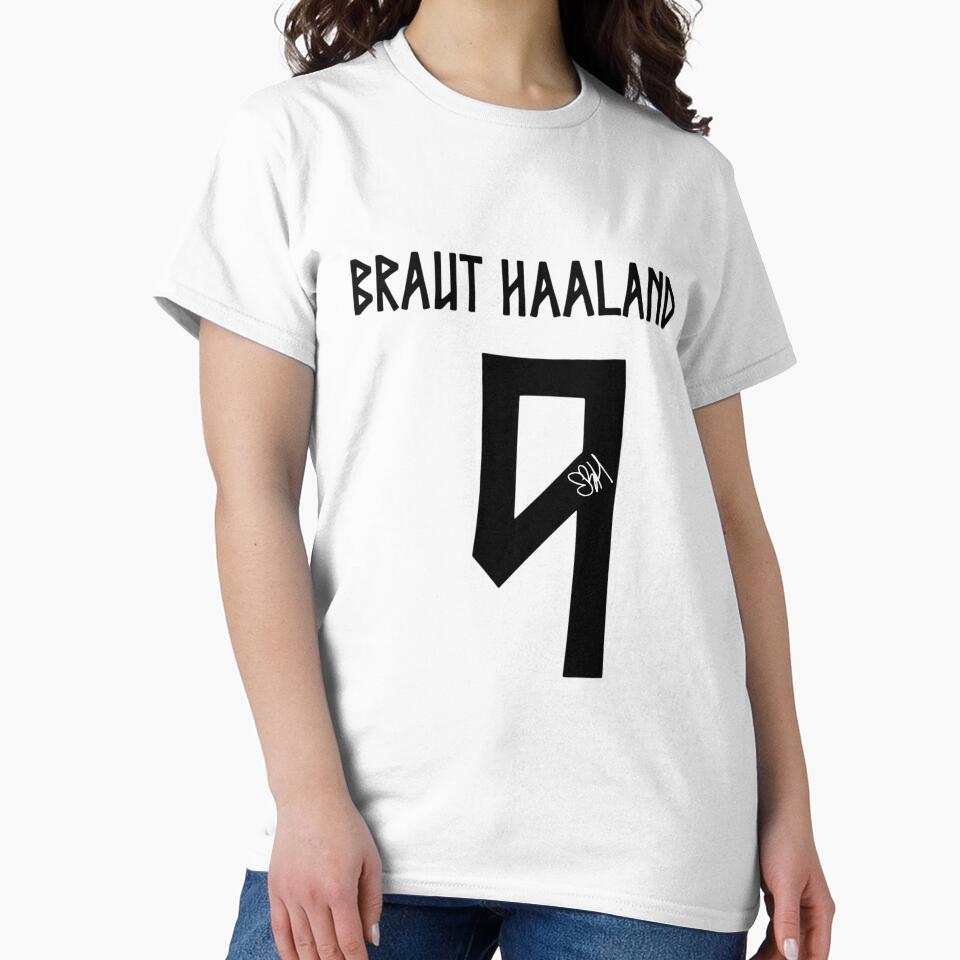 Erling Haaland Norway World Cup Signature black by delacerdaan