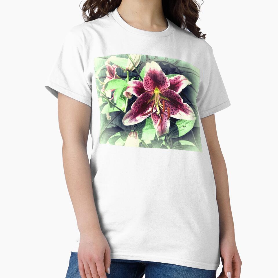 Pink Lily Flower Cottage Chic Modern Country Home Decor A419A by byNicol