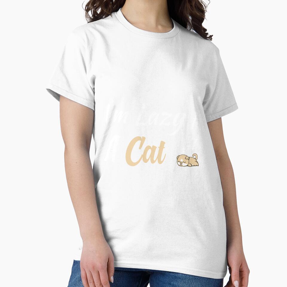 I'm Lazy As A Cat, lazy cat, gift for cat lovers, by youfteen