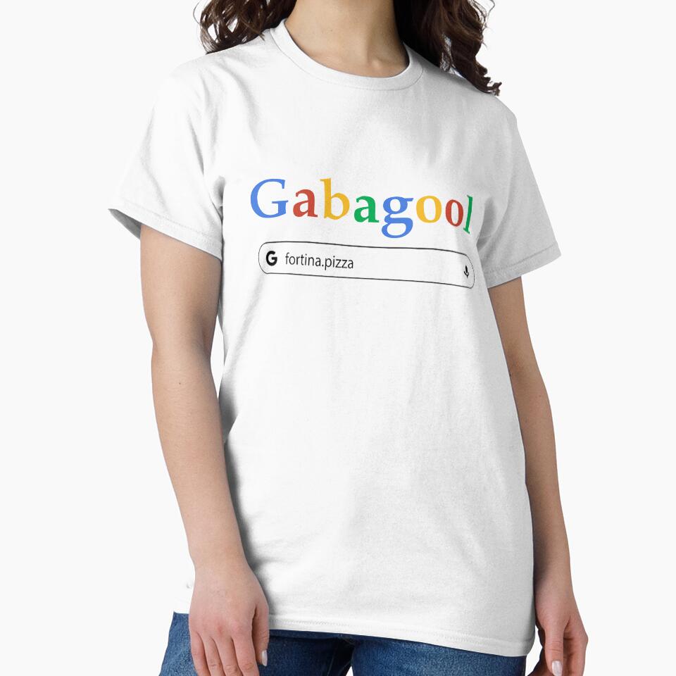 Gabagool Google fortina pizza Slim Fit T-Shirt by Flowertine