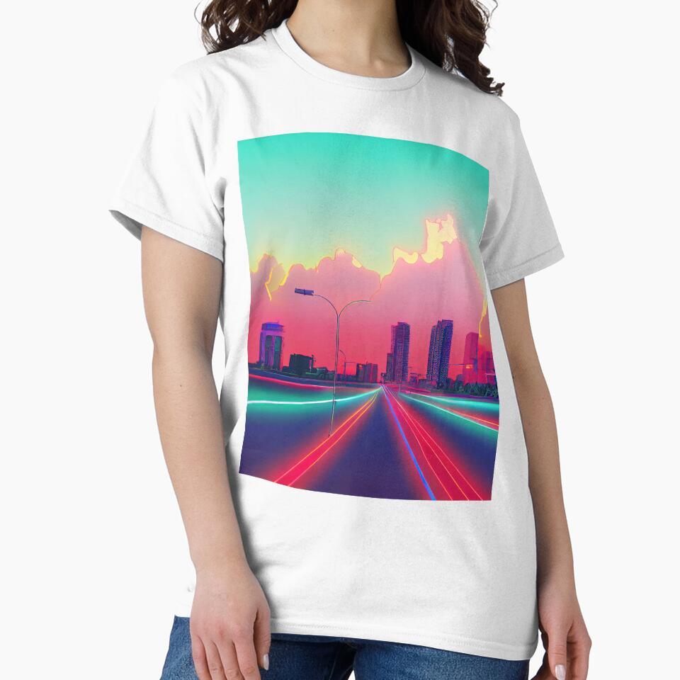 Long Beach Neon Vaporwave by ComicsFactory