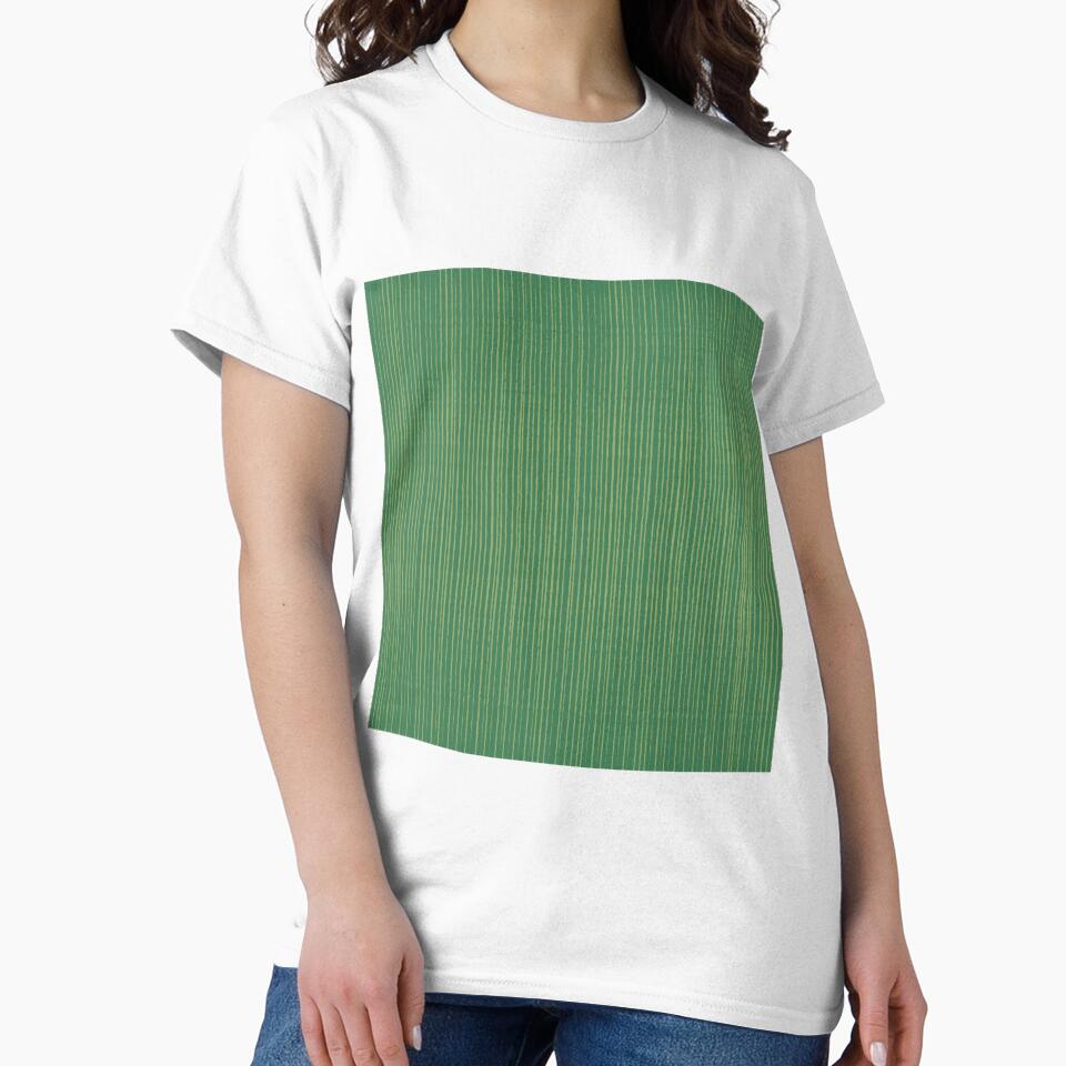 Xmas Green Color_ Medium Green (Straight Lines) by mimihuang creations