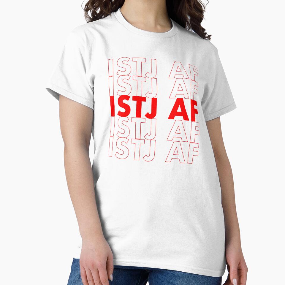 ISTJ AF Red Personality MBTI Funny Shirt by FanaticTee