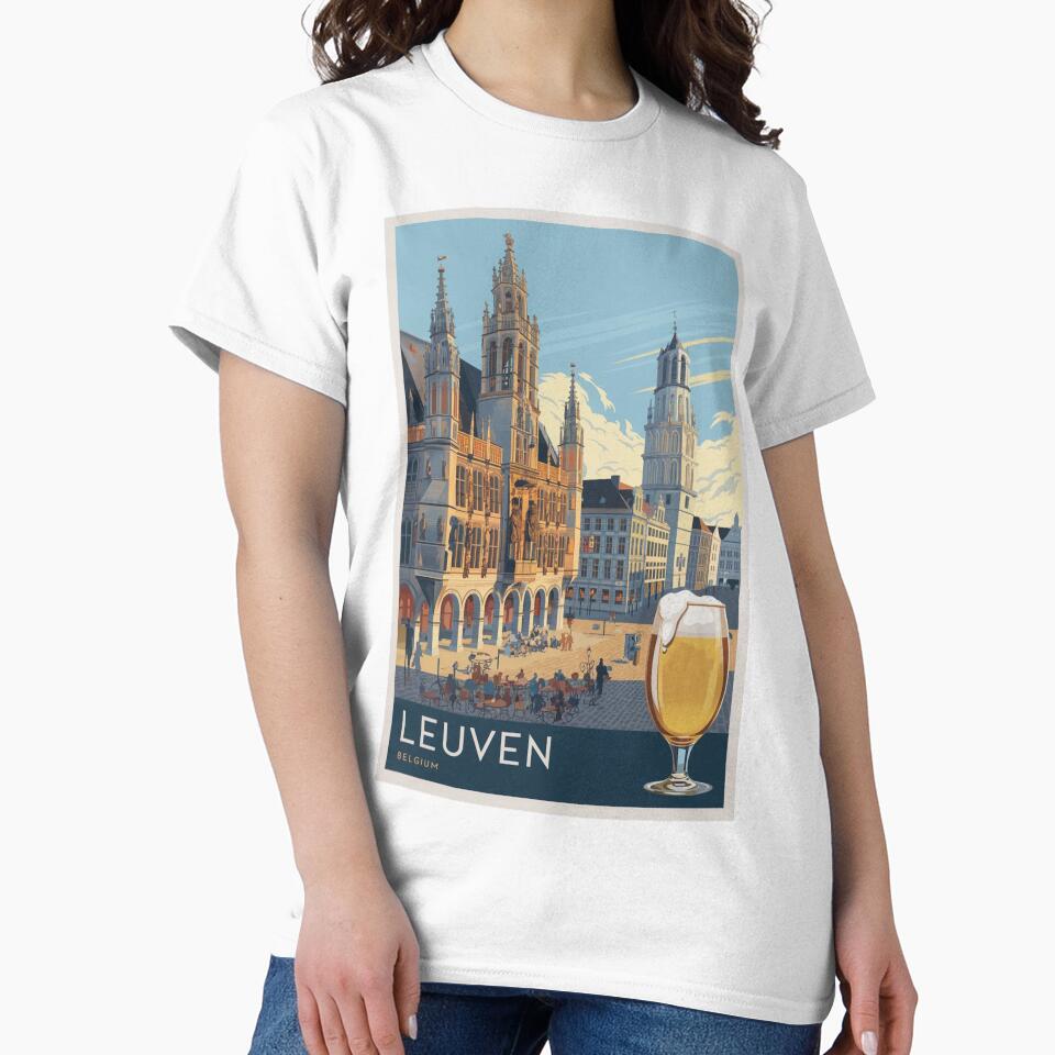 Leuven Vintage Travel Poster by TravelerRat