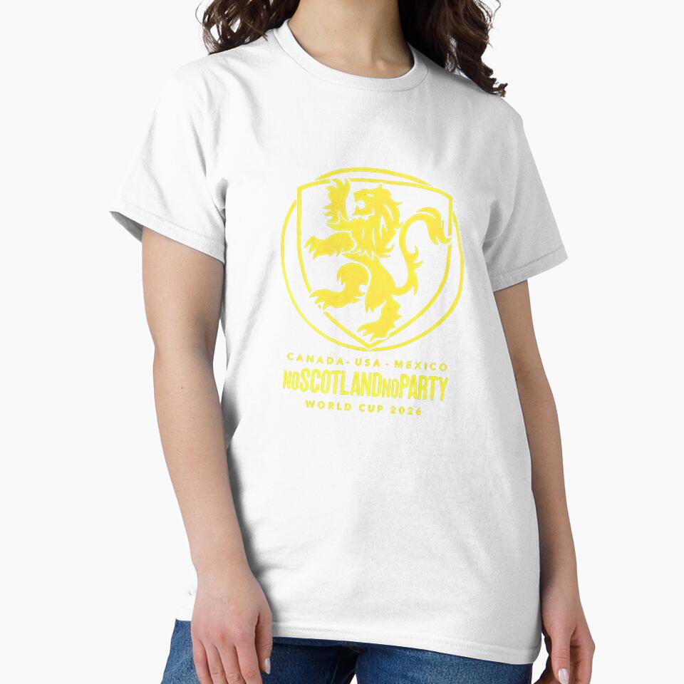 Scotland World Cup 2026 No Scotland No Party T-Shirt_83987455 by gidget-gadget