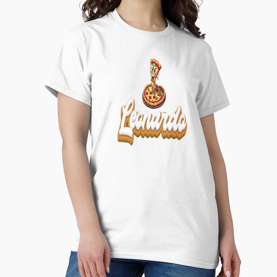 Leonardo Pizza Lover Typography by PrashaDesigns