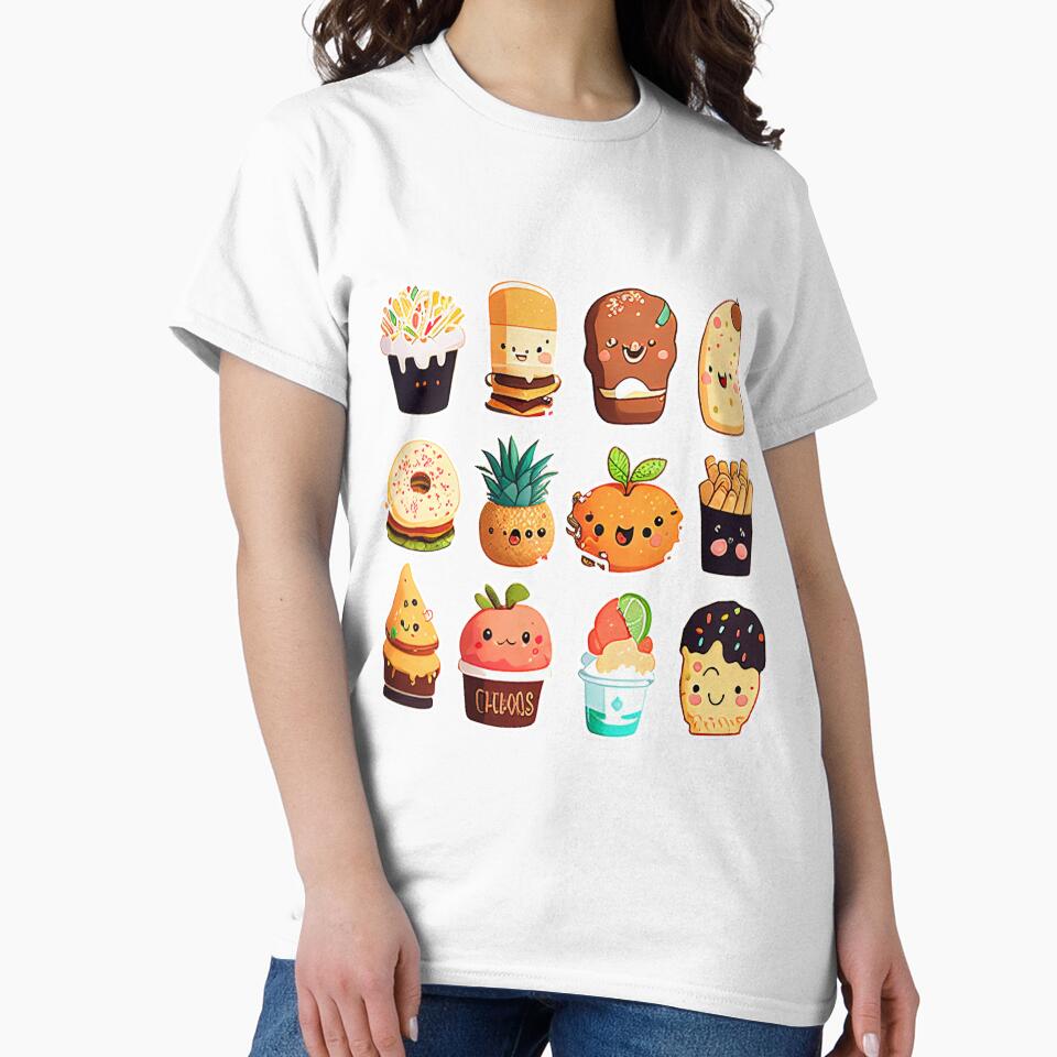 #5 Cute happy food dessert sticker pack by KawaiiFoodArt