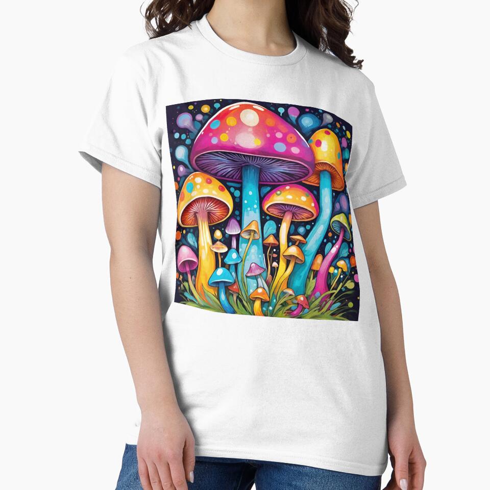 Cosmic mushroom garden by JLeonardoArt