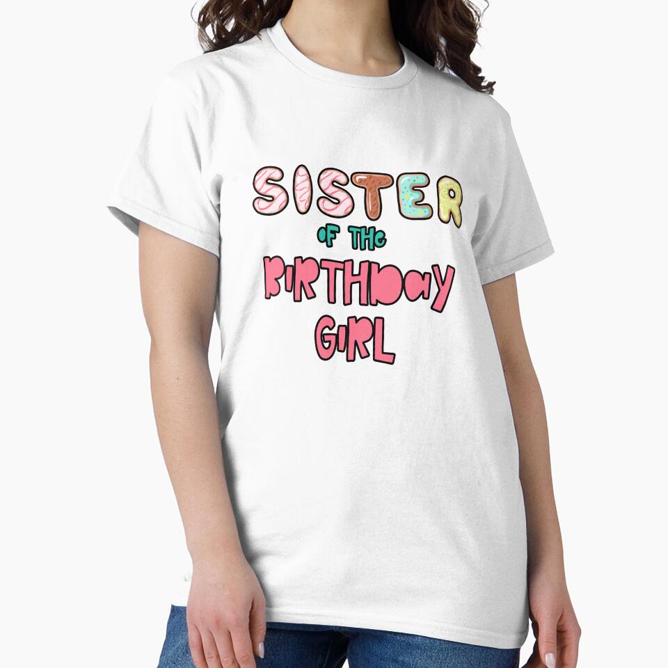 Sister of the Birthday Girl Family Donut theme by SwankyFine