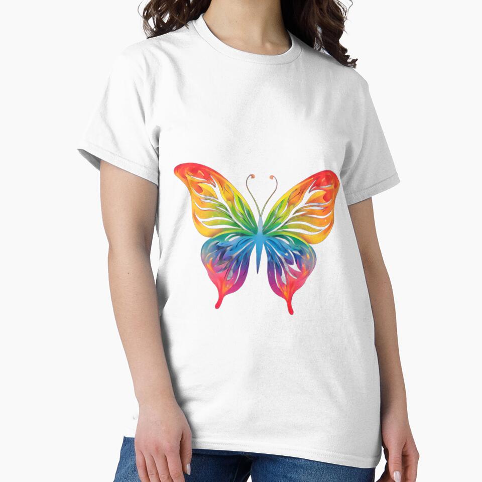 Simple Rainbow Butterfly by ArtByFrancis