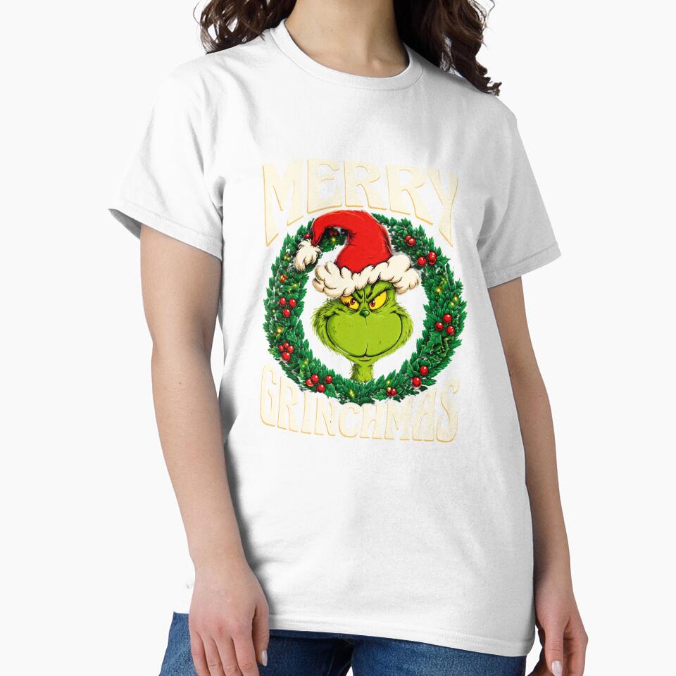 Women's - The Grinch - Merry Grinchmas Short Sleeve Graphic by STVSpinsDesign